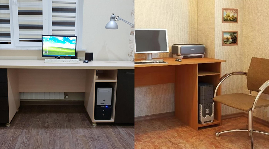 Купить компьютерный стол с секцией для компьютера в Воронеже