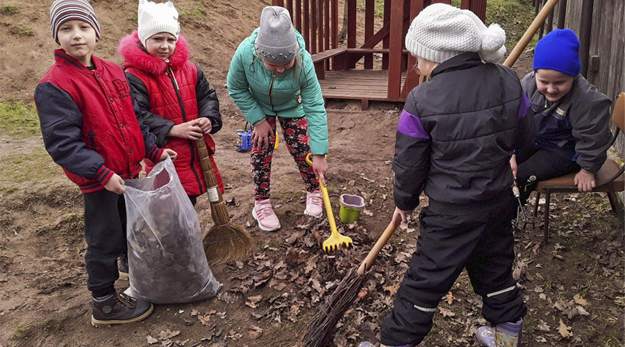 Можно ли в детском саду просить детей помочь собрать листья